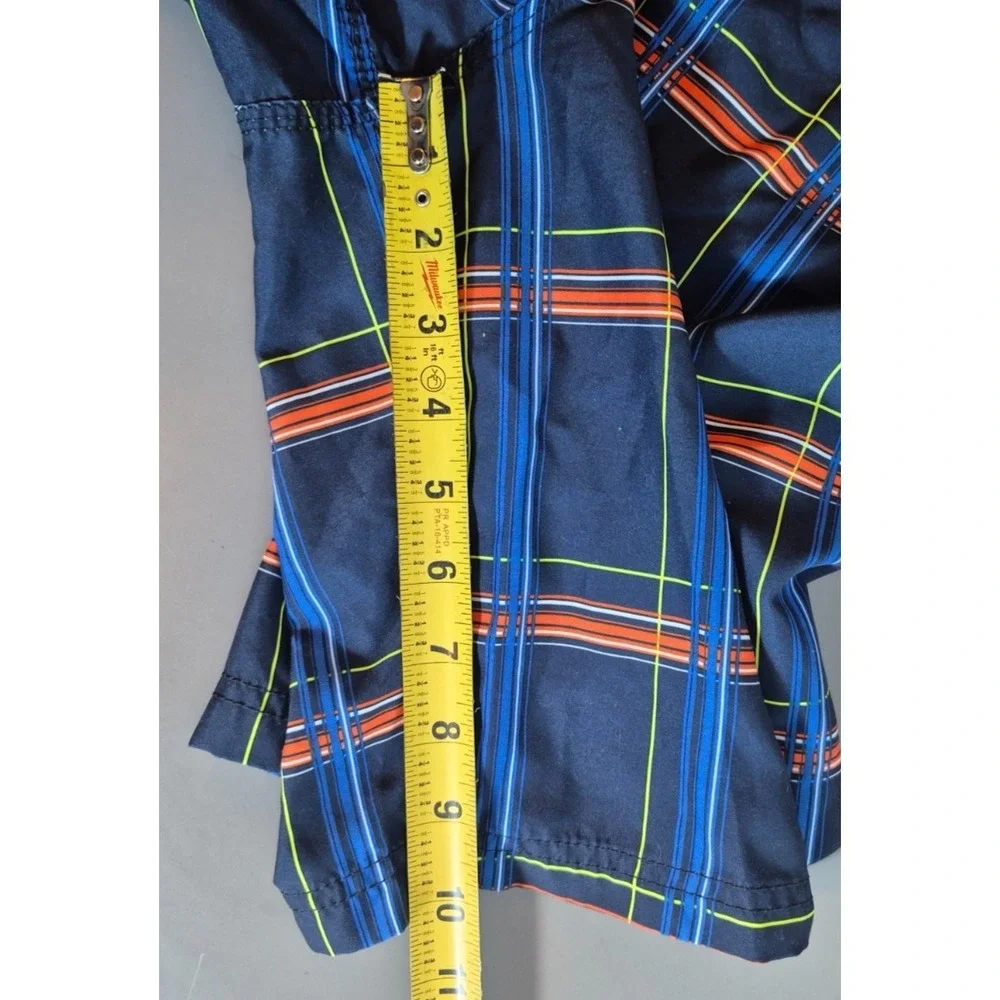 Hurley Mens Board Shorts Size 38 Multicolored Plaid 10